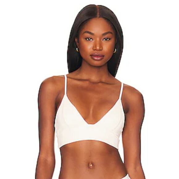 L*Space Winnie Bikini Top in Cream Size Small NWT - Picture 1 of 5